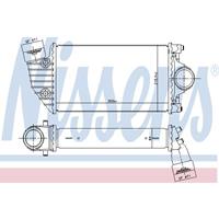 Intercooler, inlaatluchtkoeler NISSENS, u.a. für Porsche