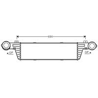 mercedes-benz Intercooler, inlaatluchtkoeler