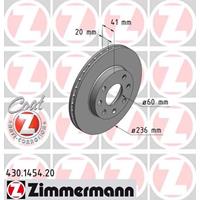 Bremsscheibe Vorderachse Zimmermann 430.1454.20
