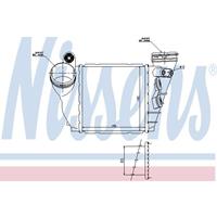 Intercooler, inlaatluchtkoeler NISSENS, u.a. für VW, Audi, Skoda, Seat