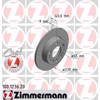 Remschijf COAT Z Zimmermann, Remschijftype: Massief, u.a. für VW, Audi, Seat, Skoda