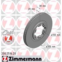 Bremsscheibe Vorderachse Zimmermann 200.2516.20