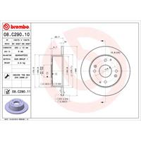 2 Remschijven Brembo Vernis Uv 08.c308.11