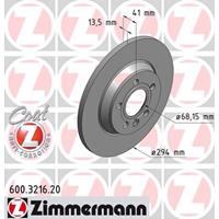 Remschijf COAT Z Zimmermann, Remschijftype: Massief, u.a. für VW, Seat, Ford