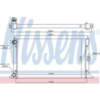 Kühler, Motorkühlung | NISSENS (67304)