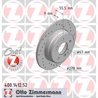 Remschijf SPORT REMSCHIJF COAT Z Zimmermann, Remschijftype: Geperforeerd, u.a. für Mercedes-Benz