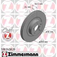 Zimmermann Bremsscheiben 530.2458.20 Scheibenbremsen,Bremsscheibe TOYOTA,SUBARU,GT 86 Coupe ZN6_,FORESTER SG,FORESTER SH,FORESTER SF