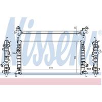 NISSENS Wasserkühler 62017A Kühler,Motorkühler FORD,MAZDA,VOLVO,FOCUS II Kombi DA_,FOCUS II DA_,FOCUS C-MAX,C-MAX DM2,FOCUS II Stufenheck DA_