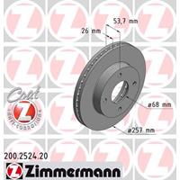 Bremsscheibe Vorderachse Zimmermann 200.2524.20