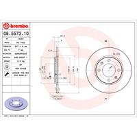 BREMBO Bremsscheibe PEUGEOT 08.5573.10 1618862080,424699,4246H0 Bremsscheiben,Scheibenbremsen E169253