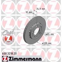 Bremsscheibe Vorderachse Zimmermann 600.3218.20
