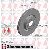 Remschijf COAT Z Zimmermann, Remschijftype: Binnen geventileerd, u.a. für Ford, Volvo