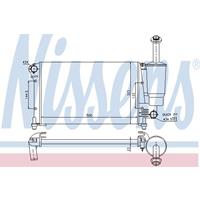 NISSENS Wasserkühler 617853 Kühler,Motorkühler FIAT,PANDA 169,PANDA Van 169