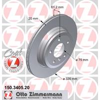 Remschijf COAT Z Zimmermann, Remschijftype: Buiten geventileerd, u.a. für BMW