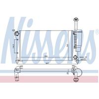 NISSENS Wasserkühler 617852 Kühler,Motorkühler FIAT,PANDA 169,PANDA Van 169