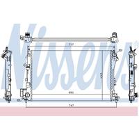 Kühler, Motorkühlung | NISSENS (63024A)