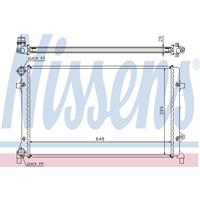 Radiateur NISSENS, u.a. für VW, Seat, Skoda, Audi