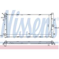 Radiateur NISSENS, u.a. für VW