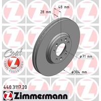 Bremsscheibe 'COAT Z' | Zimmermann (440.3117.20)