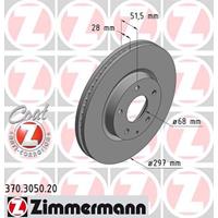 Remschijf COAT Z Zimmermann, Remschijftype: Binnen geventileerd, u.a. für Mazda