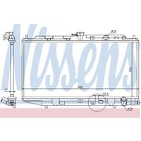 NISSENS Wasserkühler 62276 Kühler,Motorkühler HONDA,CRX II ED, EE,CIVIC IV Hatchback EC, ED, EE,CIVIC IV Stufenheck ED,CRX I AF, AS