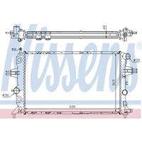 Radiateur NISSENS, u.a. für Opel