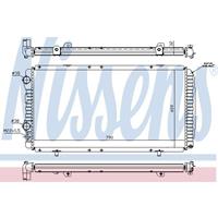 Radiateur NISSENS, u.a. für Fiat, Peugeot, Citroën