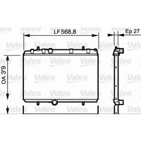 Valeo Wasserkühler 734338 Kühler,Motorkühler PEUGEOT,CITROËN,307 SW 3H,307 CC 3B,407 SW 6E_,307 3A/C,308 SW,308 4A_, 4C_,5008,307 Break 3E,407 6D_