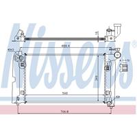 Radiateur NISSENS, u.a. für Toyota