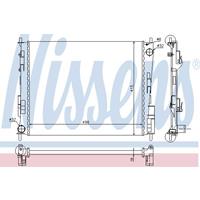 Radiateur NISSENS, u.a. für Renault