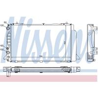 Kühler, Motorkühlung Nissens 60465A