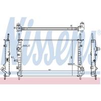 NISSENS Wasserkühler 62023A Kühler,Motorkühler FORD,MONDEO III Kombi BWY,MONDEO III B5Y,MONDEO III Stufenheck B4Y