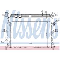 Radiateur NISSENS, u.a. für Vauxhall, Opel