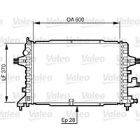 Kühler, Motorkühlung Valeo 734380