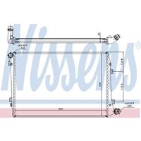Radiateur NISSENS, u.a. für VW, Seat, Skoda, Audi