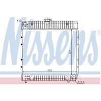 Kühler, Motorkühlung | NISSENS (62710)