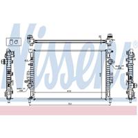 Radiateur NISSENS, u.a. für Volvo, Ford, Land Rover