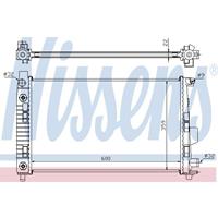 Kühler, Motorkühlung Nissens 62781A