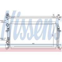 NISSENS Wasserkühler 65317 Kühler,Motorkühler VW,AUDI,SKODA,GOLF VII 5G1, BE1,GOLF VII Kombi BA5,GOLF SPORTSVAN AM1,TOURAN,T-ROC A11,GOLF ALLTRACK BA5