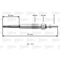 Gloeibougie Valeo, Spanning (Volt)5V, u.a. für VW, Seat, Skoda, Audi