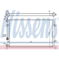 Radiateur NISSENS, u.a. für VW