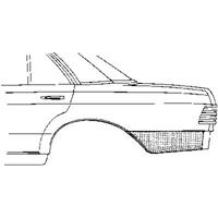 mercedes-benz Plaatwerkdeel Edes 123 76-. Ar Schermpl 3010133