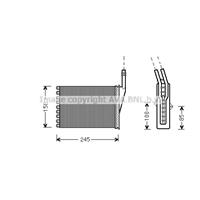 renault Kachelradiateur, interieurverwarming