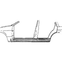 citroen PLAATWERKDEEL Dorpel R 4-deurs