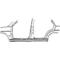 renault PLAATWERKDEEL Dorpel 4,5D LINKS 4319103