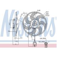 Lüfter, Motorkühlung Nissens 85754