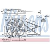 Koelventilatorwiel NISSENS, Diameter (mm)362mm, Spanning (Volt)12V, u.a. für Opel, Vauxhall