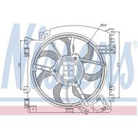 Lüfter, Motorkühlung Nissens 85598