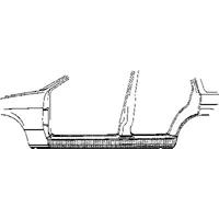 opel PLAATWERKDEEL DORPEL 4-deurs L