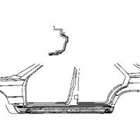 mercedes-benz Plaatwerkdeel W201 Onderdorpel Links 3020109